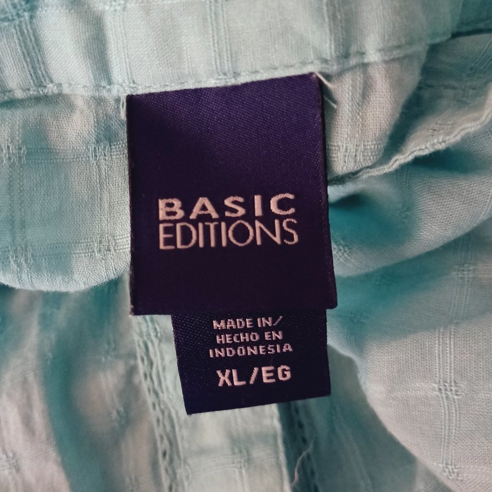 Basic Editions Light Blue Top Size XL - Picture 4 of 4